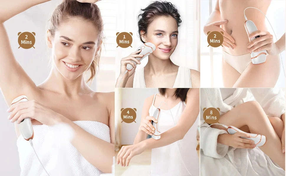 IPL Laser Hair Removal Device with 999,000 Flashes & 9 Levels-WHITE / United States