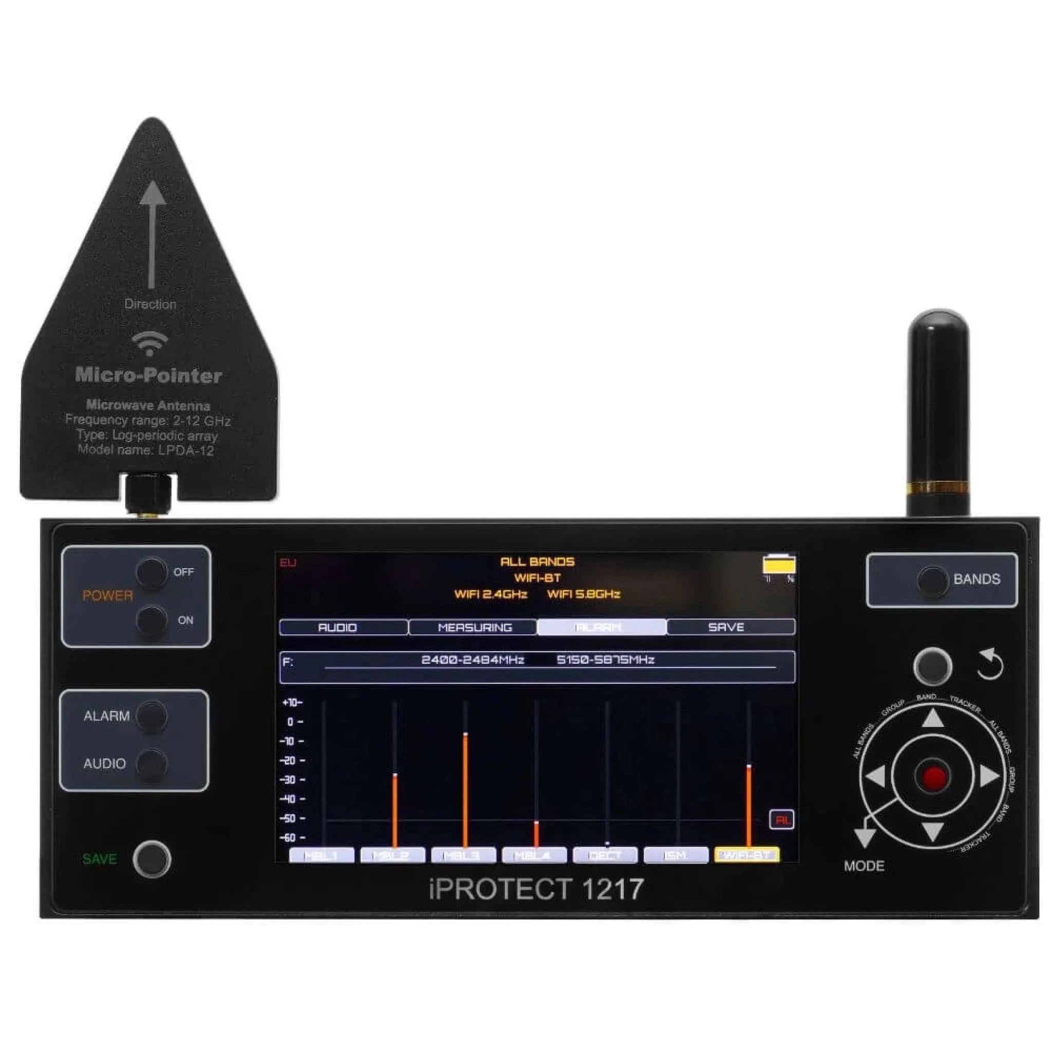 iProtect 1217 Multiband RF Detector for Hidden Devices & GPS Tracking-Default Title