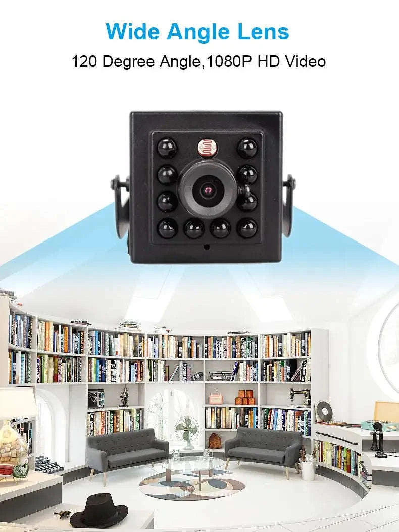 IR LED Mini Audio PoE IP Camera with Infrared Night Vision-4K IMX415 POE / 6mm