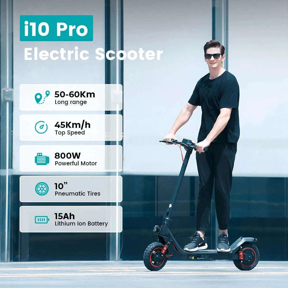 iScooter i10Pro Electric Scooter with Long-Range Power-Poland