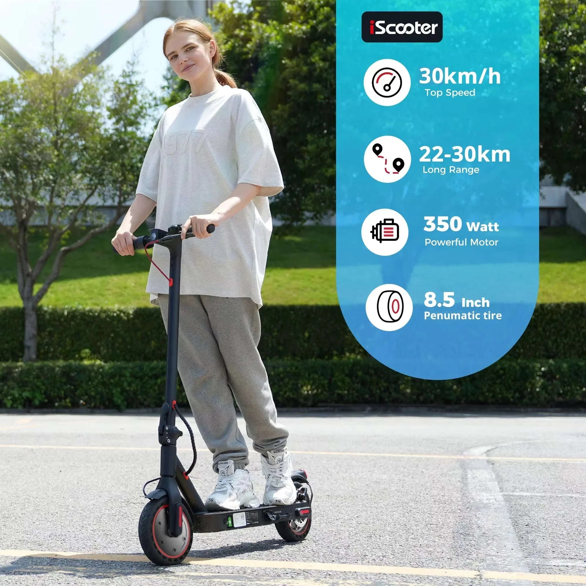 iScooter i9 Electric Scooter for Adults-I9 / france