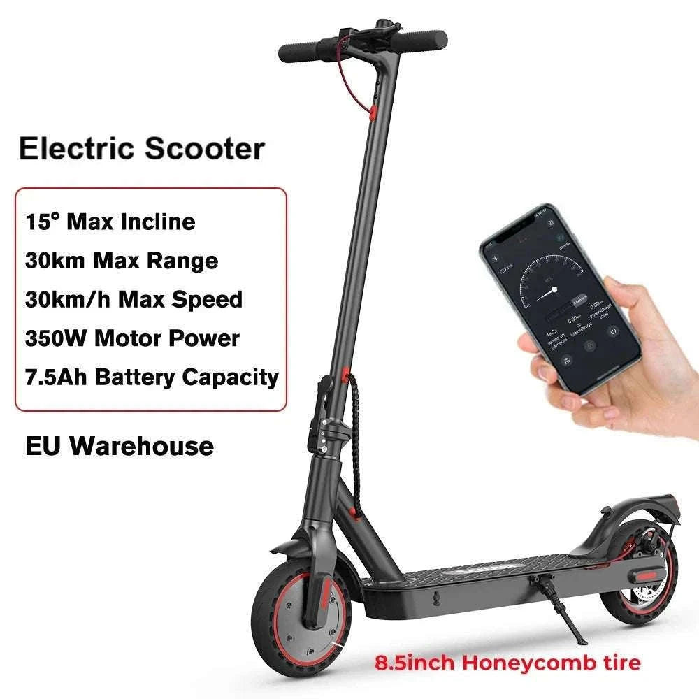 iScooter i9 Electric Scooter with 8.5 Inch Honeycomb Tires-black / Poland