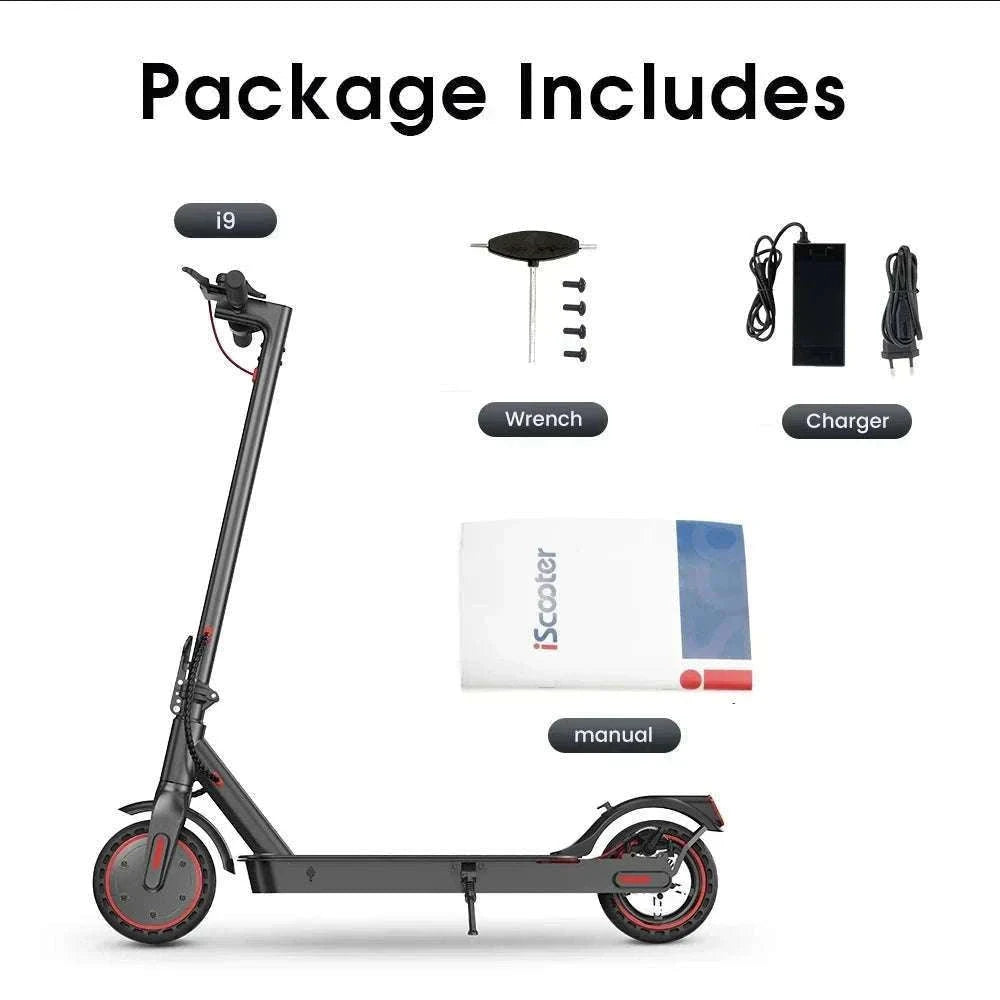iScooter i9 Electric Scooter with 8.5 Inch Honeycomb Tires-black / Poland