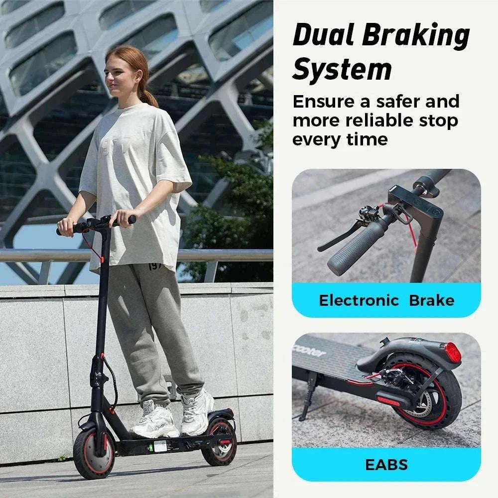 iScooter i9 Electric Scooter with 8.5 Inch Honeycomb Tires-black / Poland