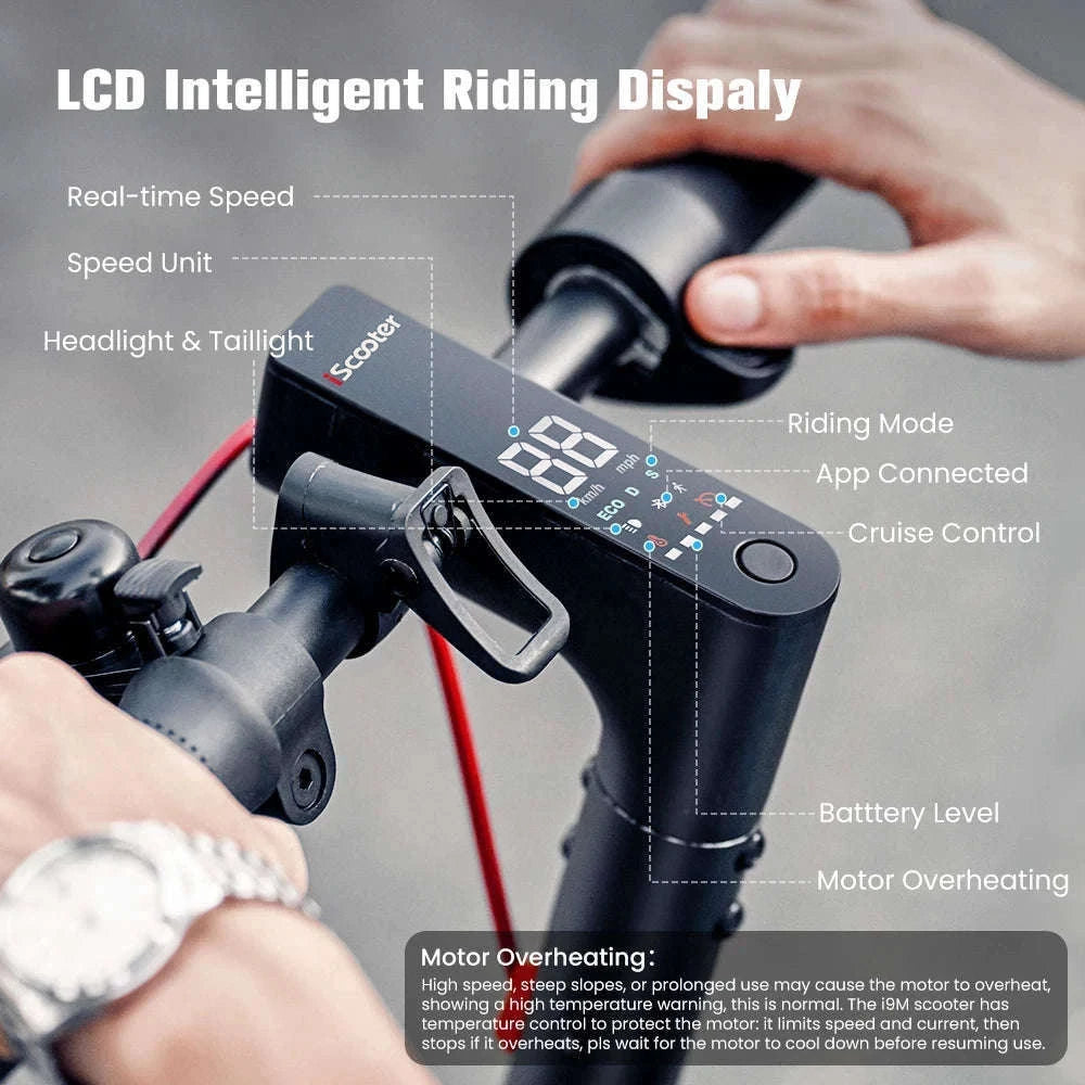 iScooter i9M Electric Scooter with 500W Motor and Tires-i9m / france