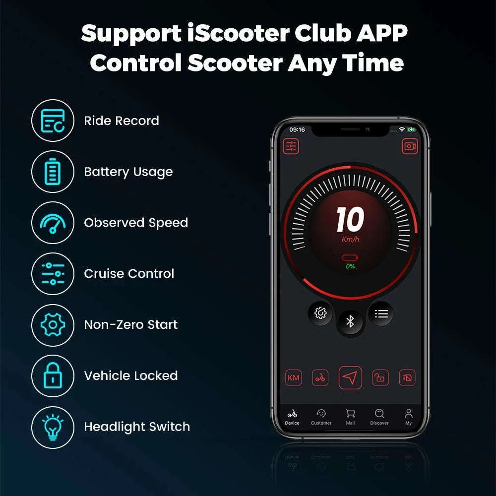 iScooter iX3 Electric Scooter for Off-Road and City Riding-france