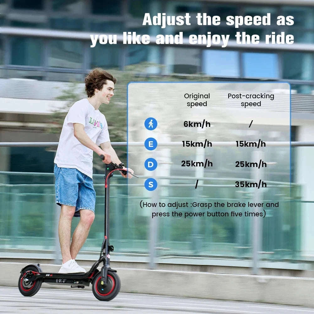 iScooter W6 Electric Scooter for Adults, 500W, 10-Inch Tires-W6 / GERMANY