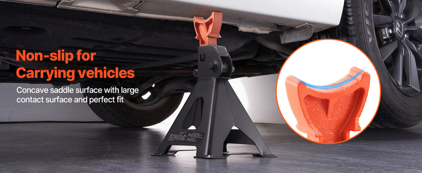 Heavy Duty Steel Jack Stands 3 Ton / 6 Ton with Locking