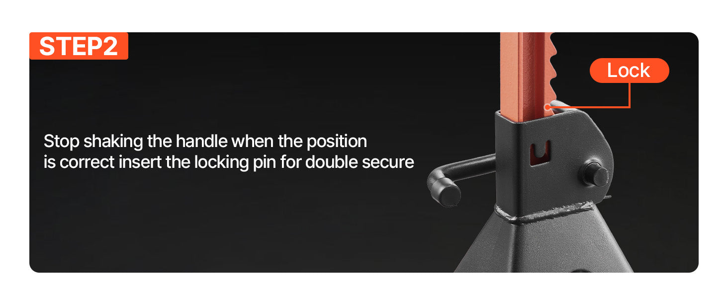 Heavy Duty Steel Jack Stands 3 Ton / 6 Ton with Locking
