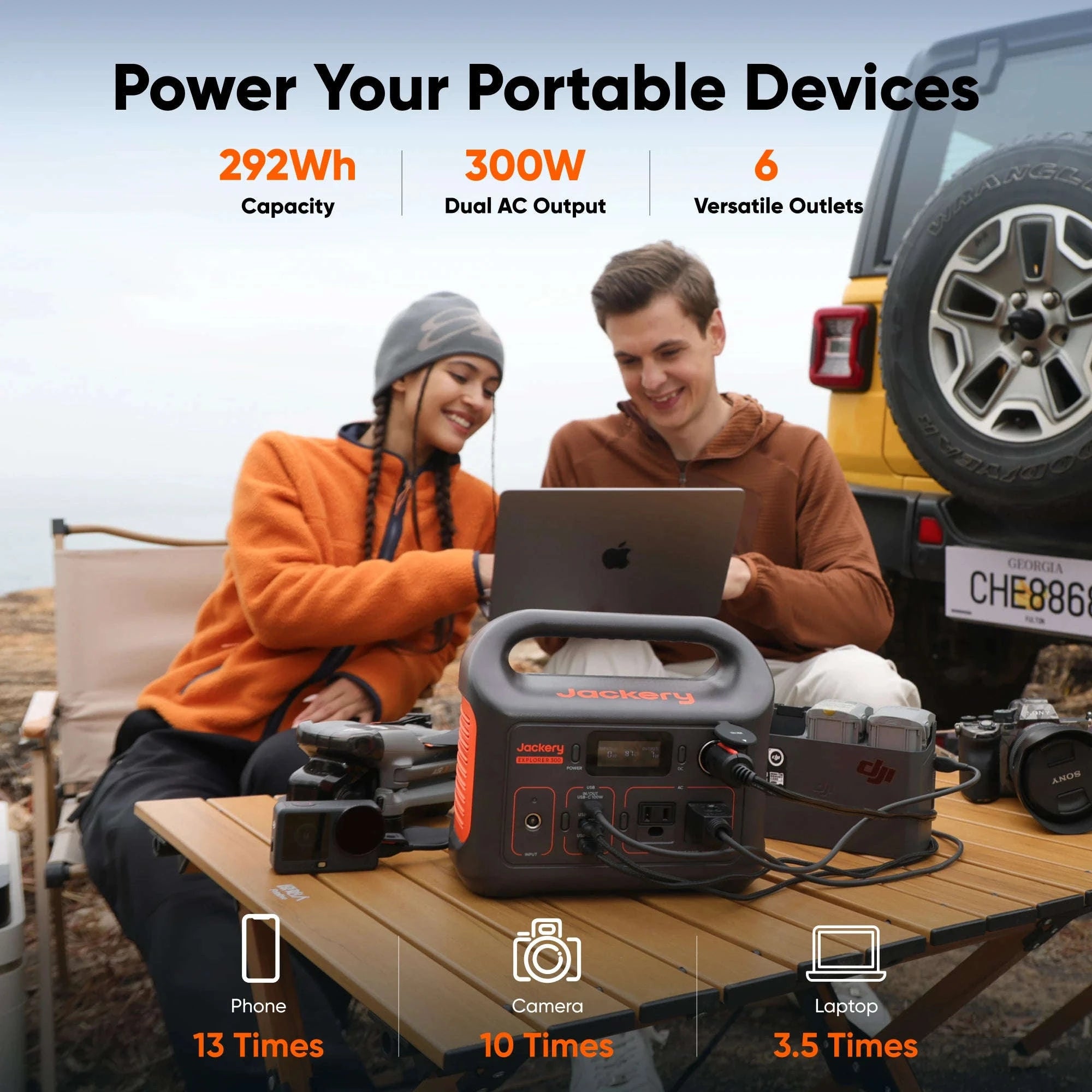 Jackery Explorer 300 Portable Power Station with 5M Cord-United States