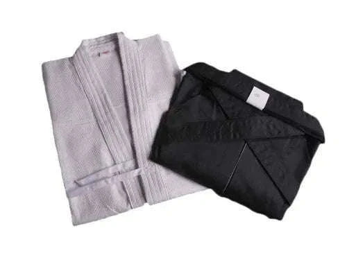 Japanese Martial Arts Uniform Set With Hakama for Kendo, Aikido & Iaido Practice-dark blue dark blue / 180