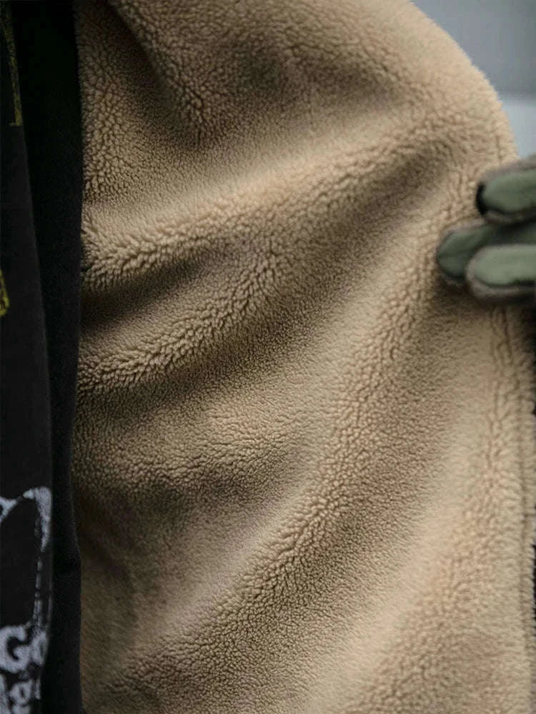 Japanese Vintage Polar Fleece Jacket for Men-Gray / M