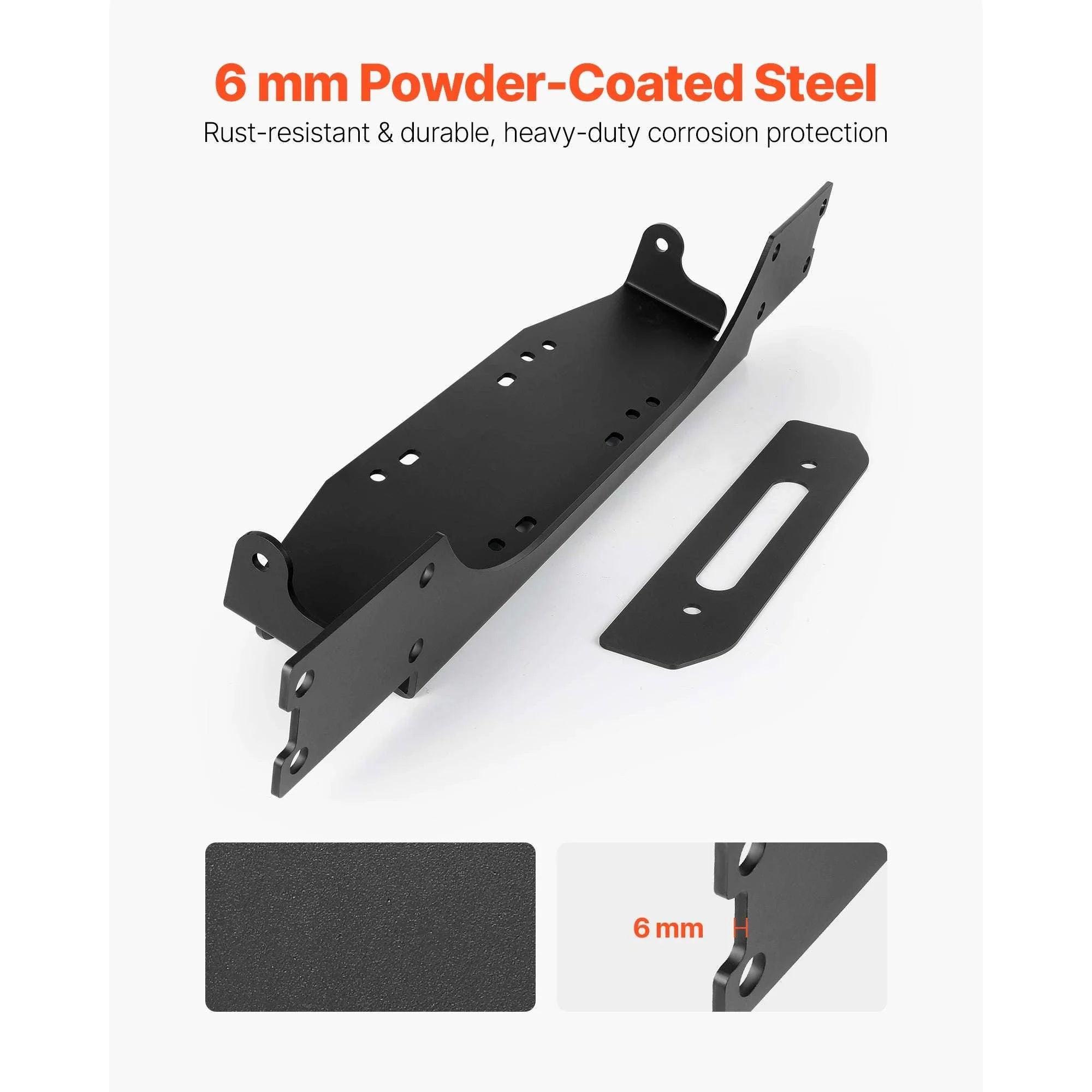 Jeep JL/JT Winch Mount Hitch Plate with Dual Mounting Options-12000 lbs / GERMANY