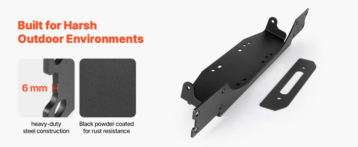 Jeep JL/JT Winch Mount Hitch Plate with Dual Mounting Options-12000 lbs / GERMANY