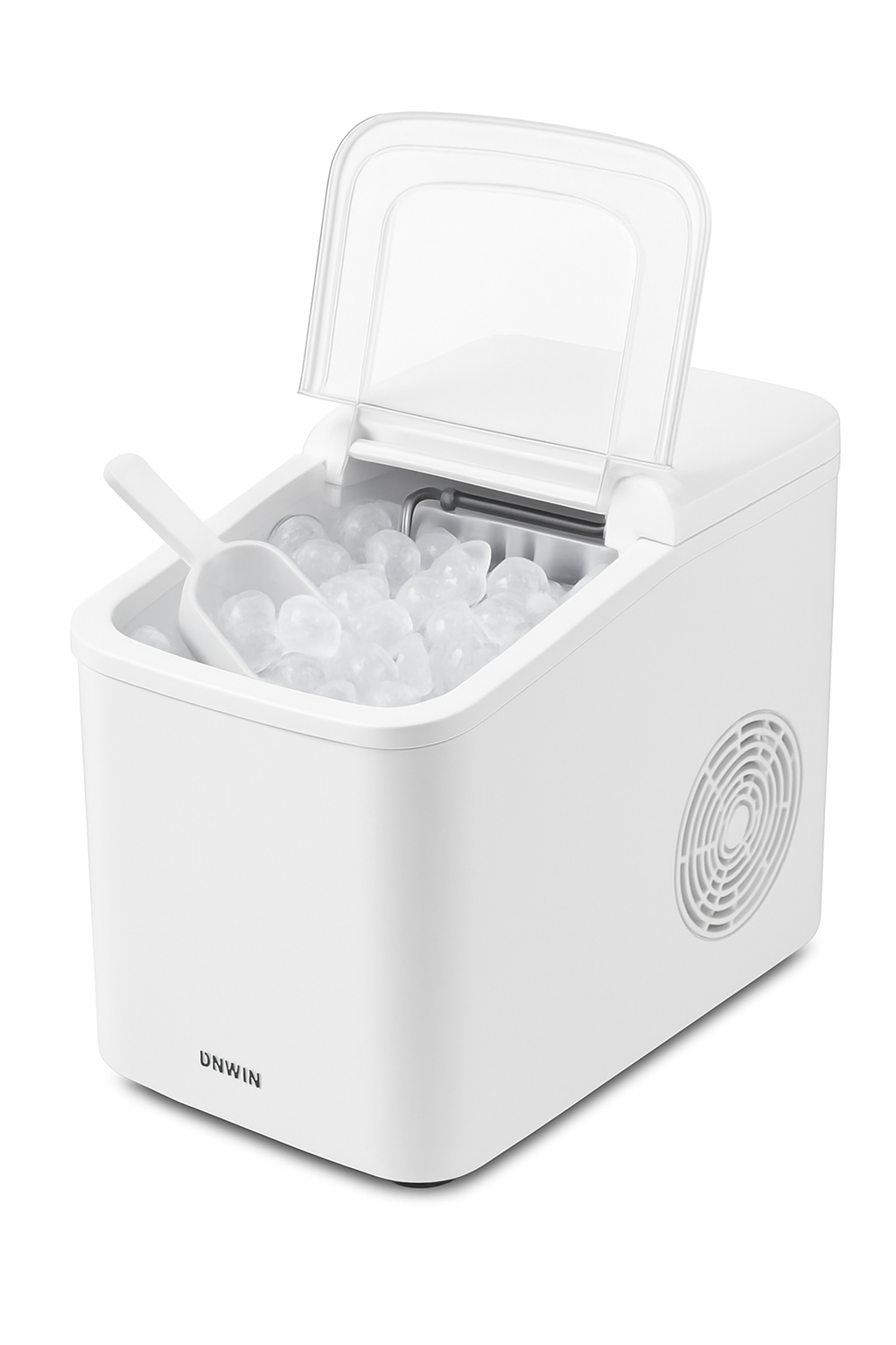 Máquina de Gelo Portátil para Bancada – 9 Cubos em 6 Minutos, 26lb Diárias