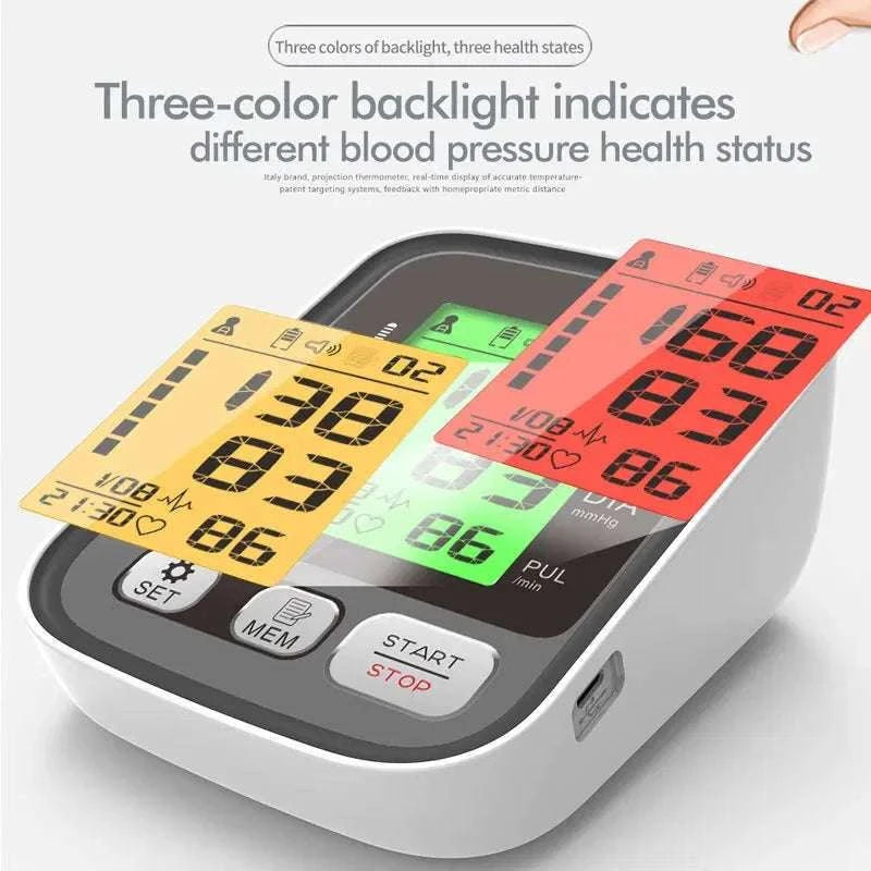 JianYouCare Digital Arm Blood Pressure Monitor with Voice and Backlight-En voice 22-42cm