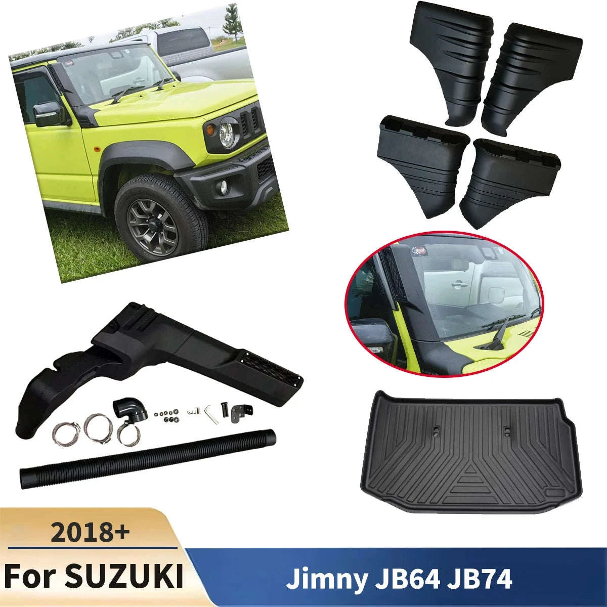 Jimny JB64/JB74 Off-Road Air Intake Snorkel Kit-Door Decorative A