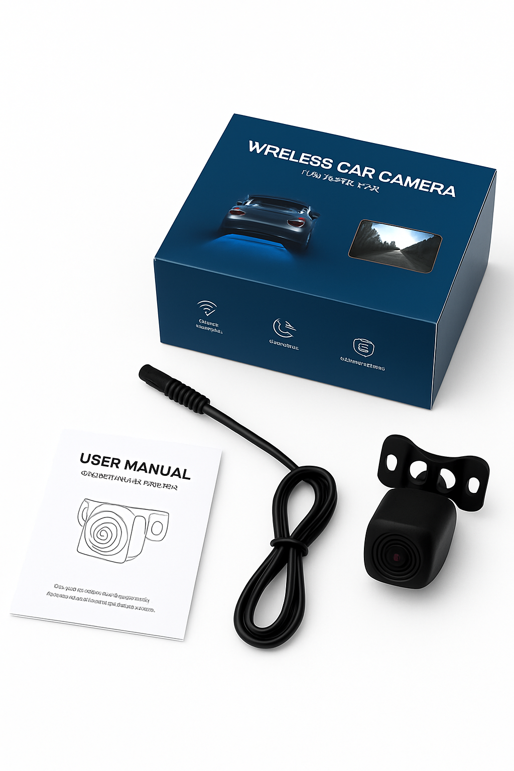 Câmara de Visão Traseira JISUIDA Wifi HD 170 Graus Câmara Traseira Sem Fios Impermeável Câmara de Recuo Wifi 12V 24V Android iOS