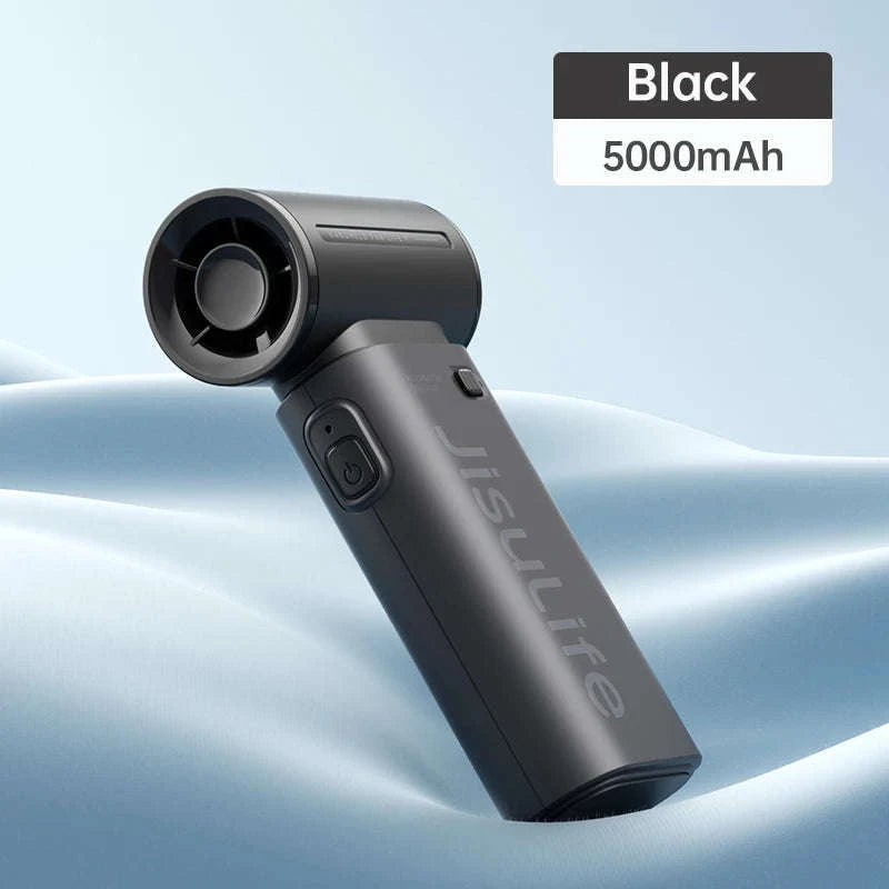 JISULIFE Handheld Turbo Fan 5 Speeds, 5000mAh Rechargeable-Pink 3600mAh / China Mainland