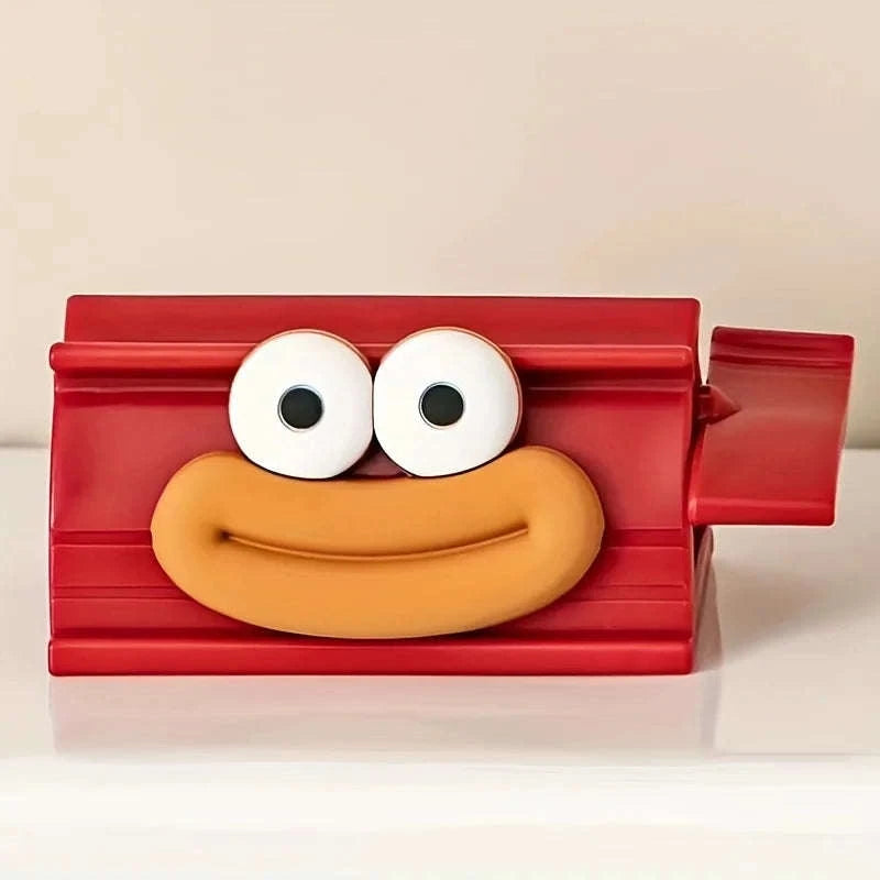 Joyful Sausage Oral Care Device: Convenient to Carry Without Needing Power Supply-Red