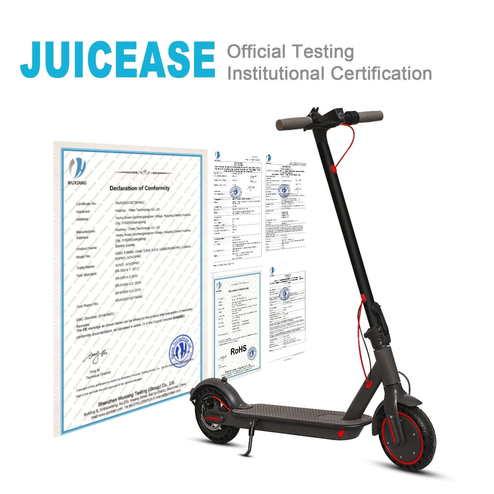 JUICEASE Ultra Long Range Smart Electric Scooter-14.5AH Max Escooter / france