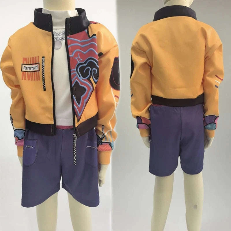 K‑Pop Demon Hunters Cosplay Costume for Girls-Rumi Costume / Kids Height 140cm