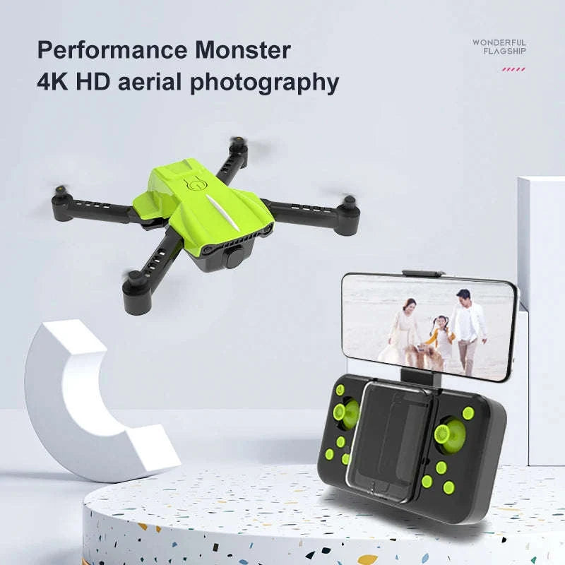 K10 Pocket 8K HD FPV Camera Drone with Visual Avoidance-Green no camera