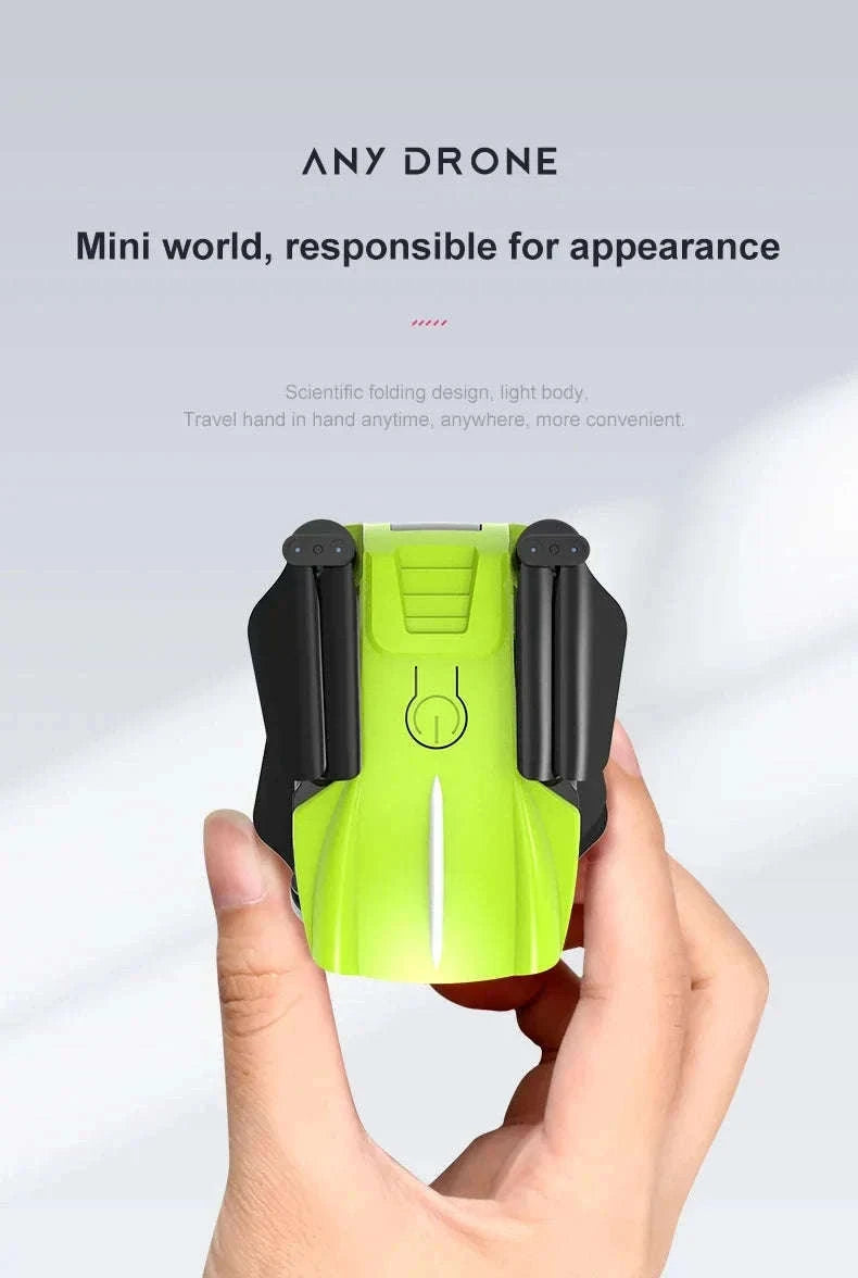 K10 Pocket 8K HD FPV Camera Drone with Visual Avoidance-Green no camera