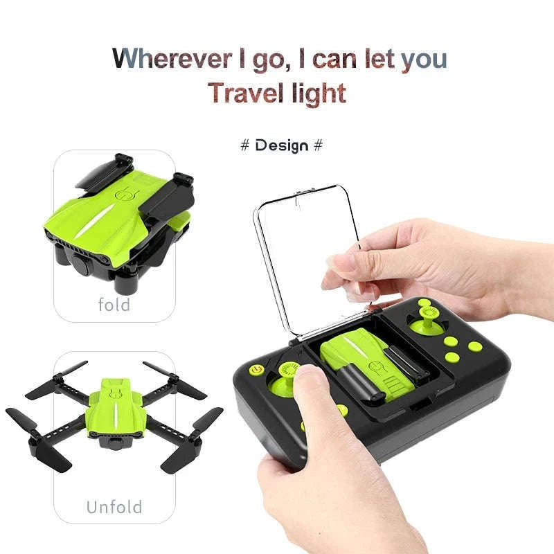 K10 Pocket 8K HD FPV Camera Drone with Visual Avoidance-Green no camera