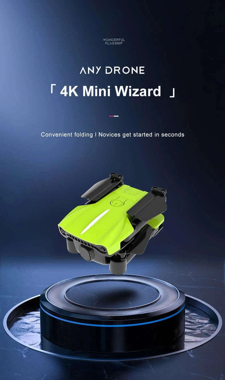 K10 Pocket 8K HD FPV Camera Drone with Visual Avoidance-Green no camera