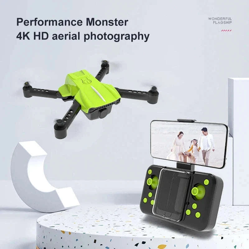 K10 Pocket 8K HD FPV Camera Drone with Visual Avoidance-Green no camera