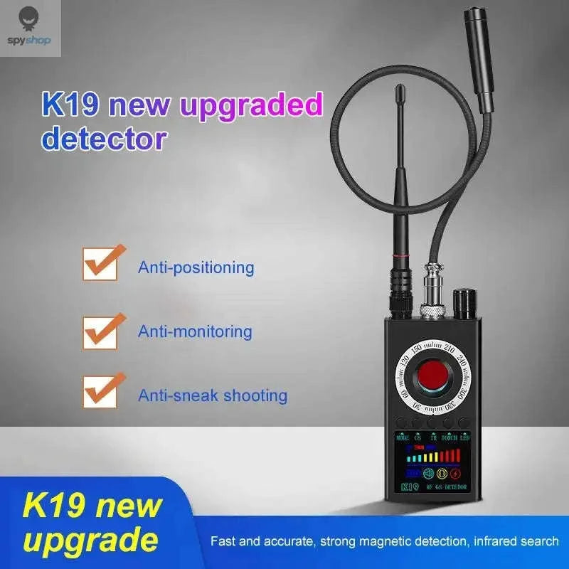 K19 Wireless RF Signal Detector – Portable Bug Scanner for Cameras and Trackers-black / CHINA