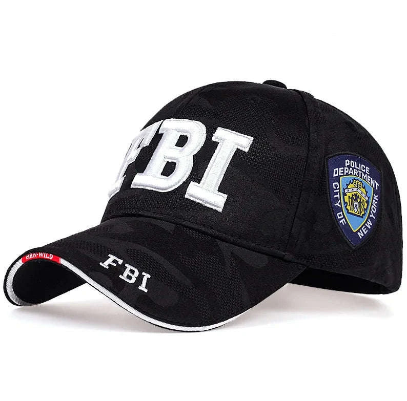 Kanye FBI Fashion Letter Baseball Cap-As shown 1 / 55-64cm