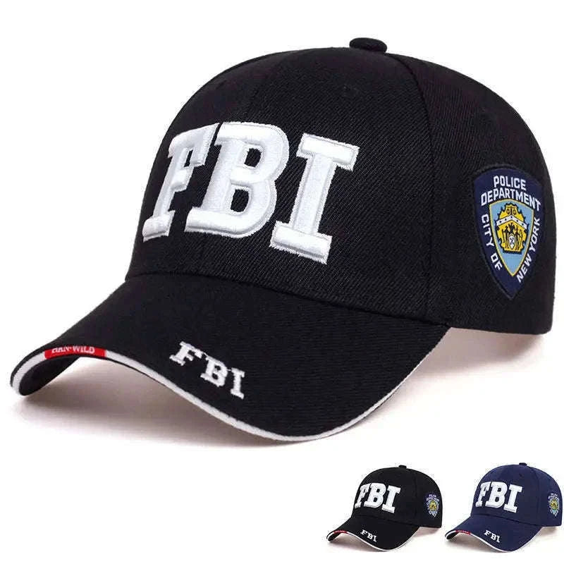 Kanye FBI Fashion Letter Baseball Cap for Everyday Streetwear-As shown 2 / 55-64cm