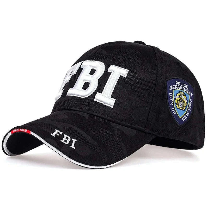 Kanye FBI Fashion Letter Baseball Cap for Everyday Streetwear-As shown 2 / 55-64cm
