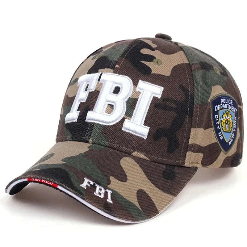 Kanye FBI Fashion Letter Baseball Cap for Everyday Streetwear-As shown 2 / 55-64cm