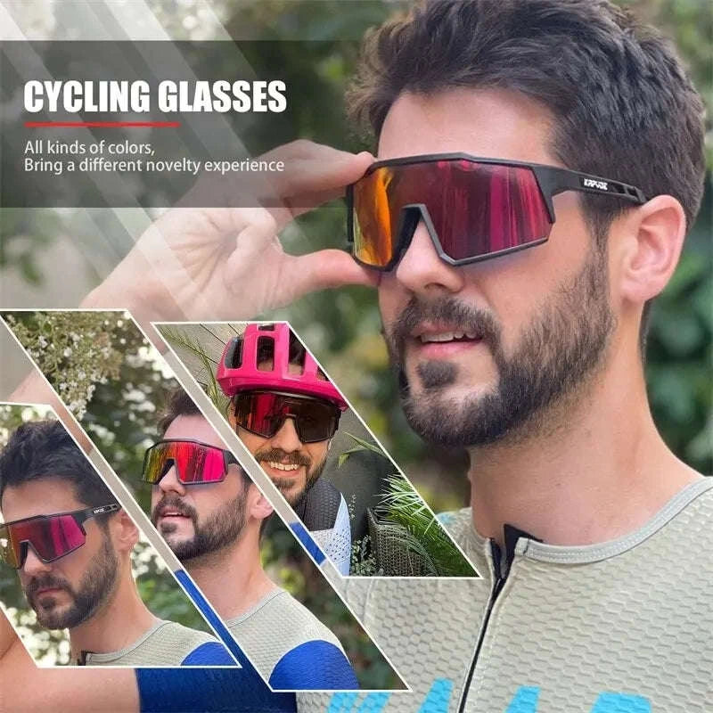 Kapvoe Cycling Glasses Polarized MTB Sunglasses-K9023-Q-4L-01