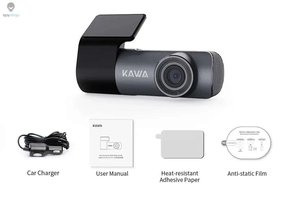 KAWA D5 2K Dash Camera – High‑Clarity Recording, Night Vision, Wi‑Fi Control-D5-No Voice Control / 32G