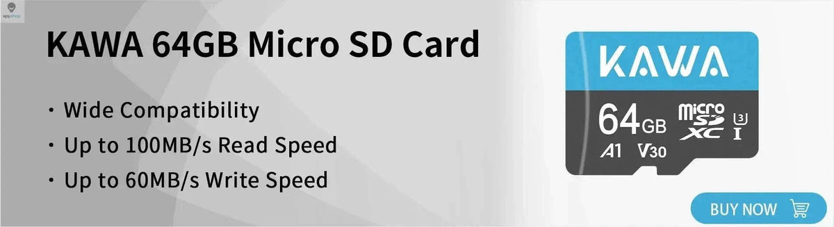 KAWA D5 2K Dash Camera with Night Vision and Wi‑Fi Control-D5-No Voice Control / 32G