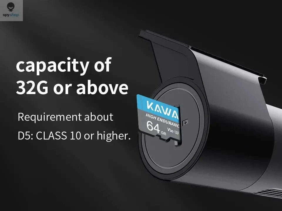 KAWA D5 2K Dash Camera with Night Vision and Wi‑Fi Control-D5-No Voice Control / 32G