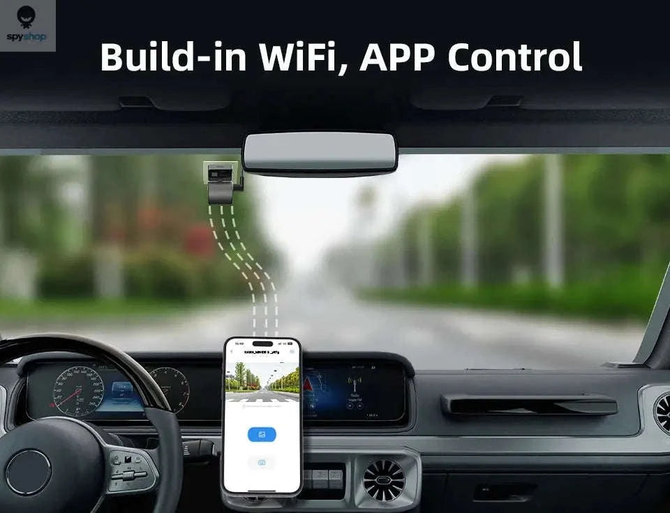 KAWA MINI 3 Dash Cam – 1296P QHD, Ultra-Compact, WiFi Voice Control-Voice Control / None