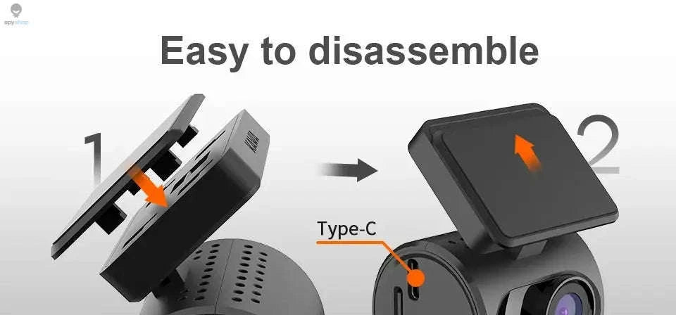 KAWA MINI 3 Dash Cam – 1296P QHD, Ultra-Compact, WiFi Voice Control-Voice Control / None