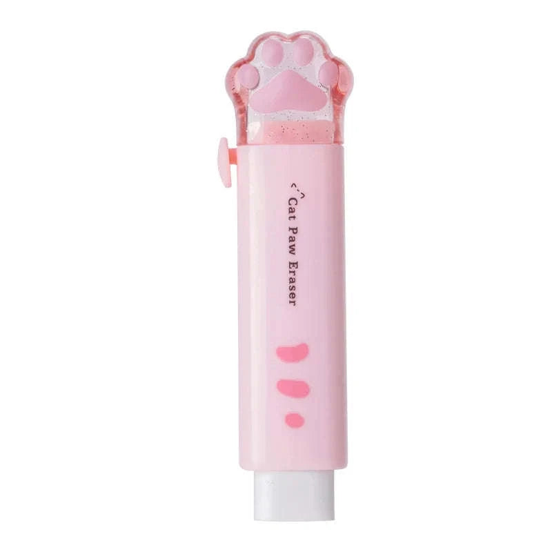 Kawaii Retractable Cat Eraser-Blue