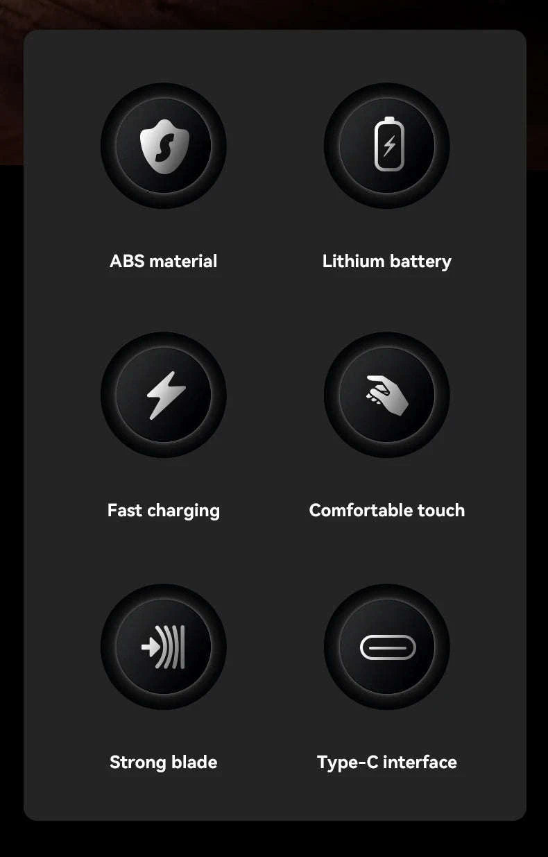 Kemei Barber Clippers Kit-264 black-No box