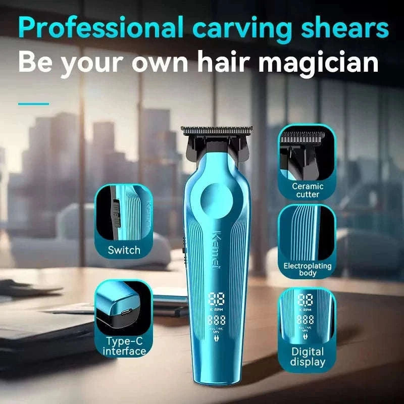 Kemei Barber Clippers Kit for Precise Home Grooming-1858-No box