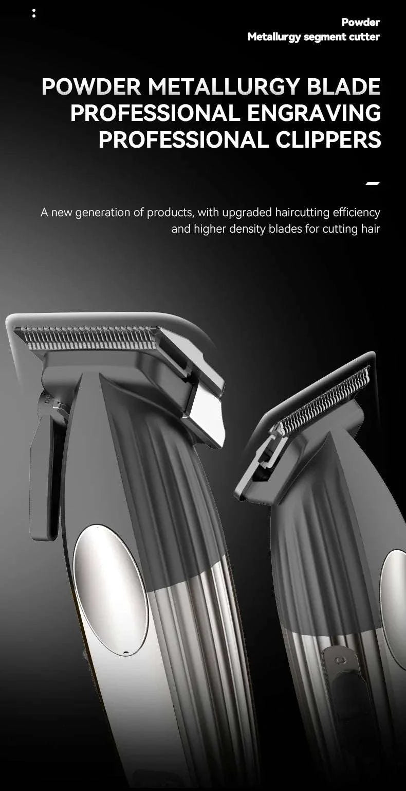 Kemei KM-8536 Cordless Hair Clipper & Trimmer Set with LCD Display-with box