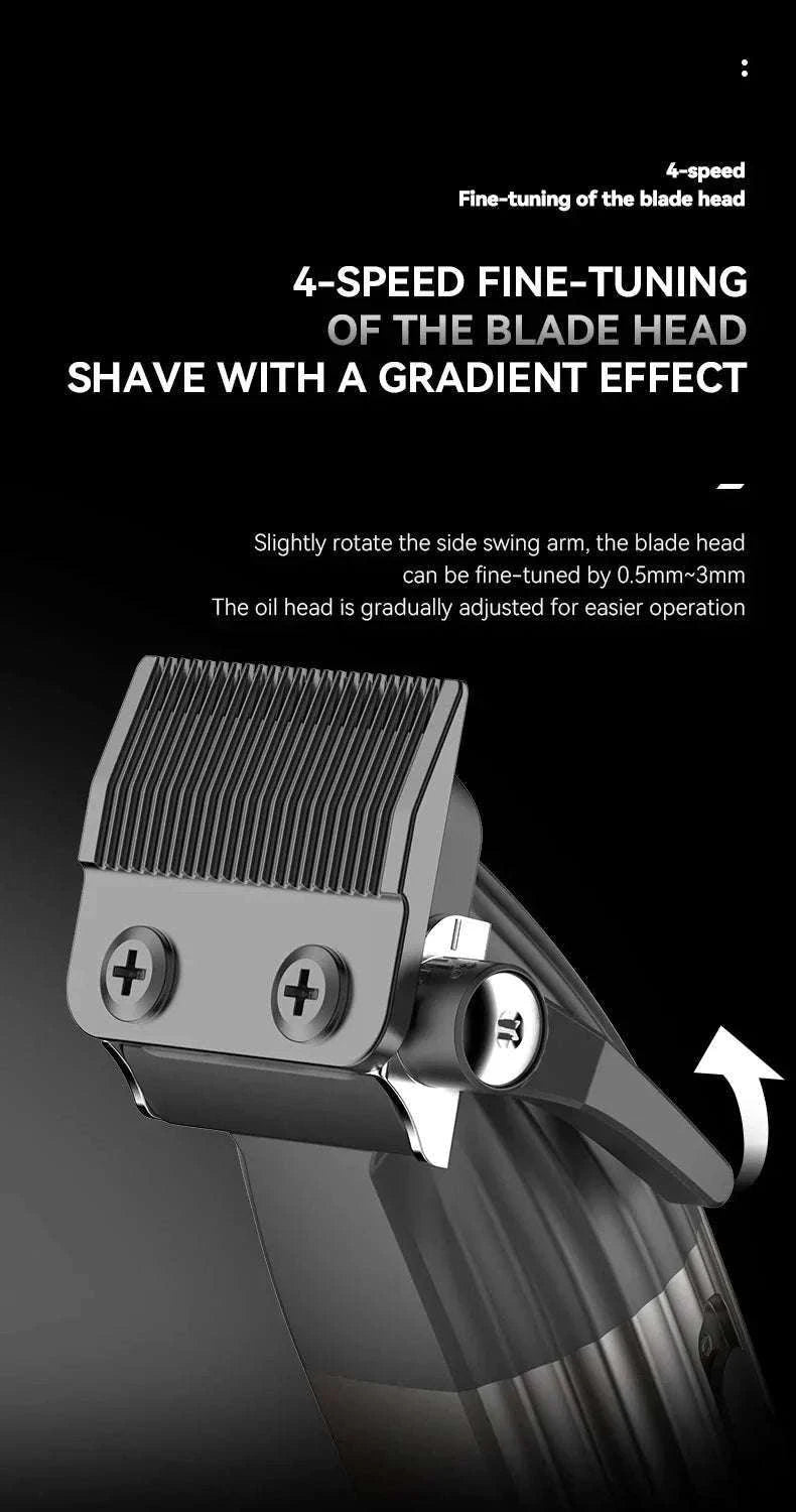 Kemei KM-8536 Cordless Hair Clipper & Trimmer Set with LCD Display-with box