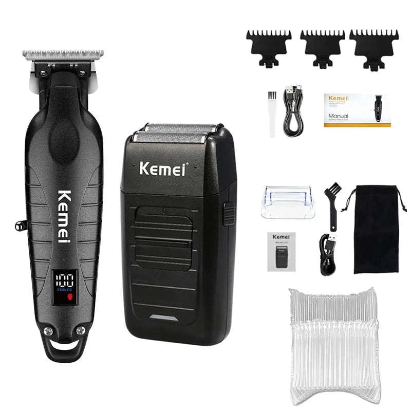 Kemei Professional Hair Clipper Kit for Men-km-1102 nox box