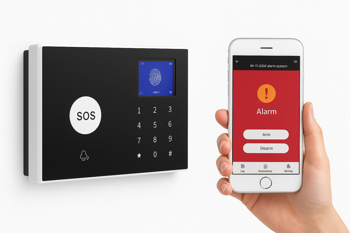 KERUI 4G/WIFI system alarmowy domowy alarm wyświetlacz temperatura/wilgotność ochrona bezpieczeństwa Tuya Smart Life 433MHz G34