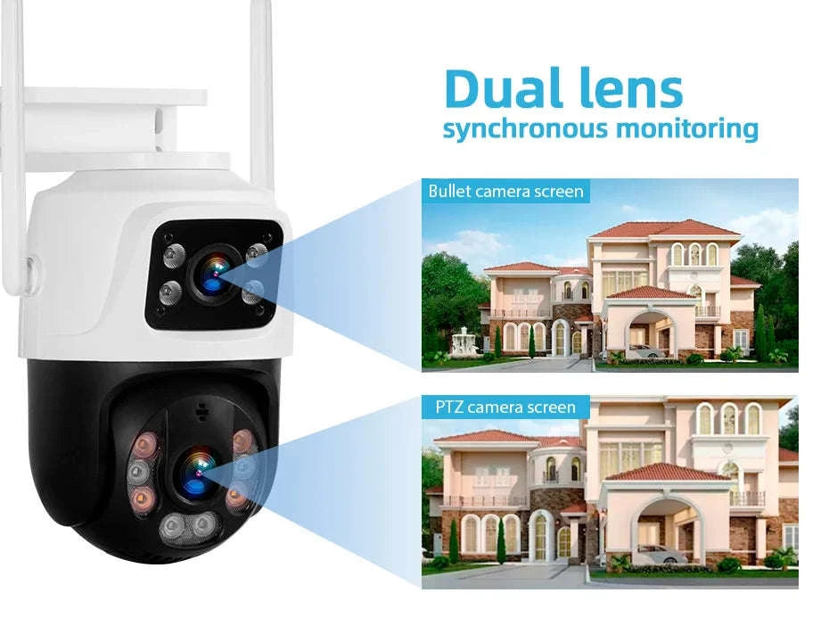 KERUI 8CH NVR Dual-Lens WiFi Security Camera System-NVR AND 4PCS CAM / United States / 500g